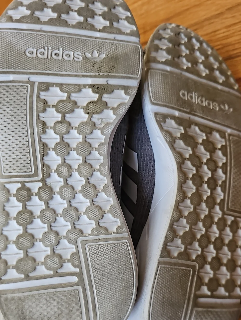 Adidas Kids Grey Knit Runner Shoes